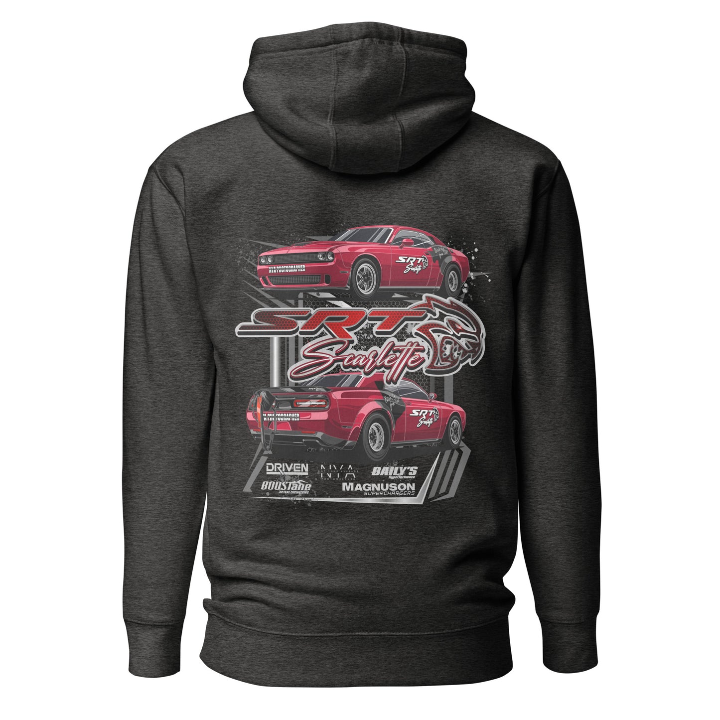 SRT Scarlette Hoodie – Dodge Challenger Racing Hoodie with Back Graphic