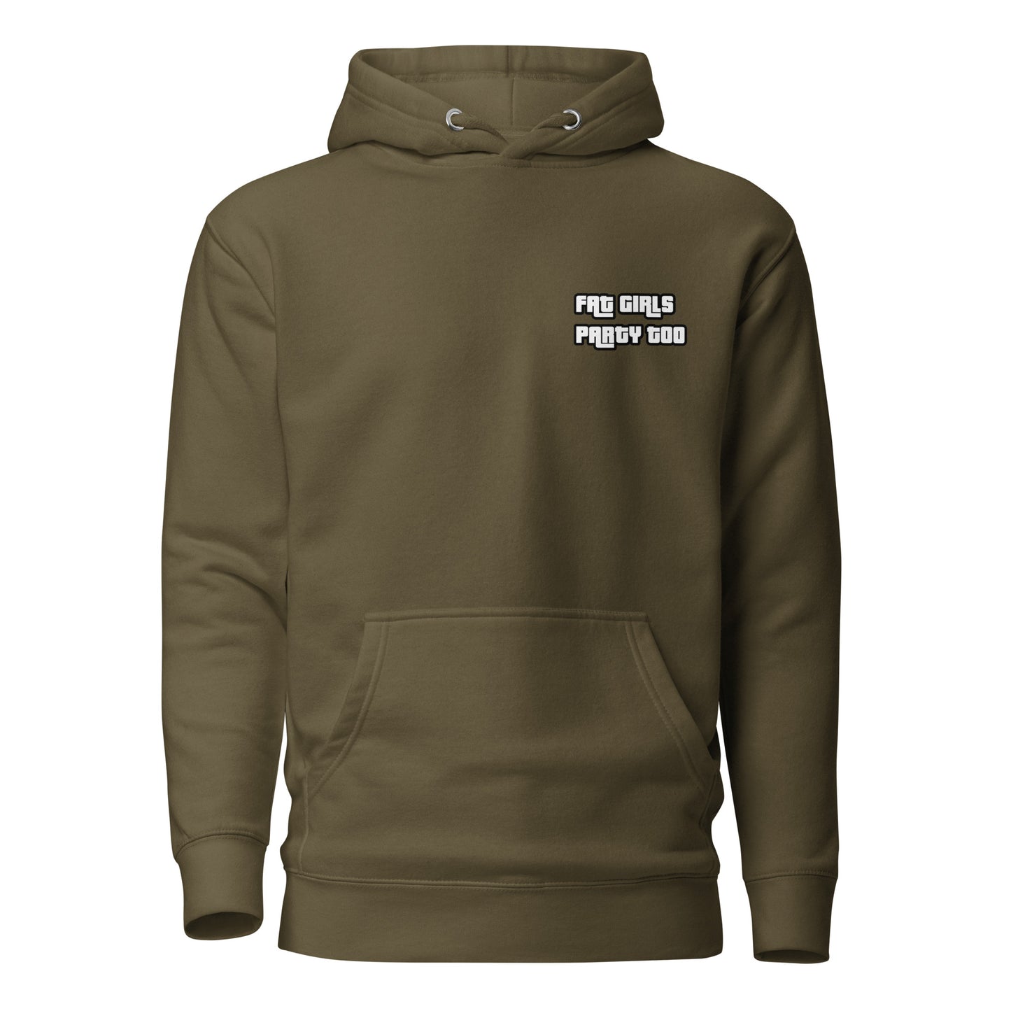 Fat Girls Party Too Hoodie – Unisex Car Enthusiast Hoodie