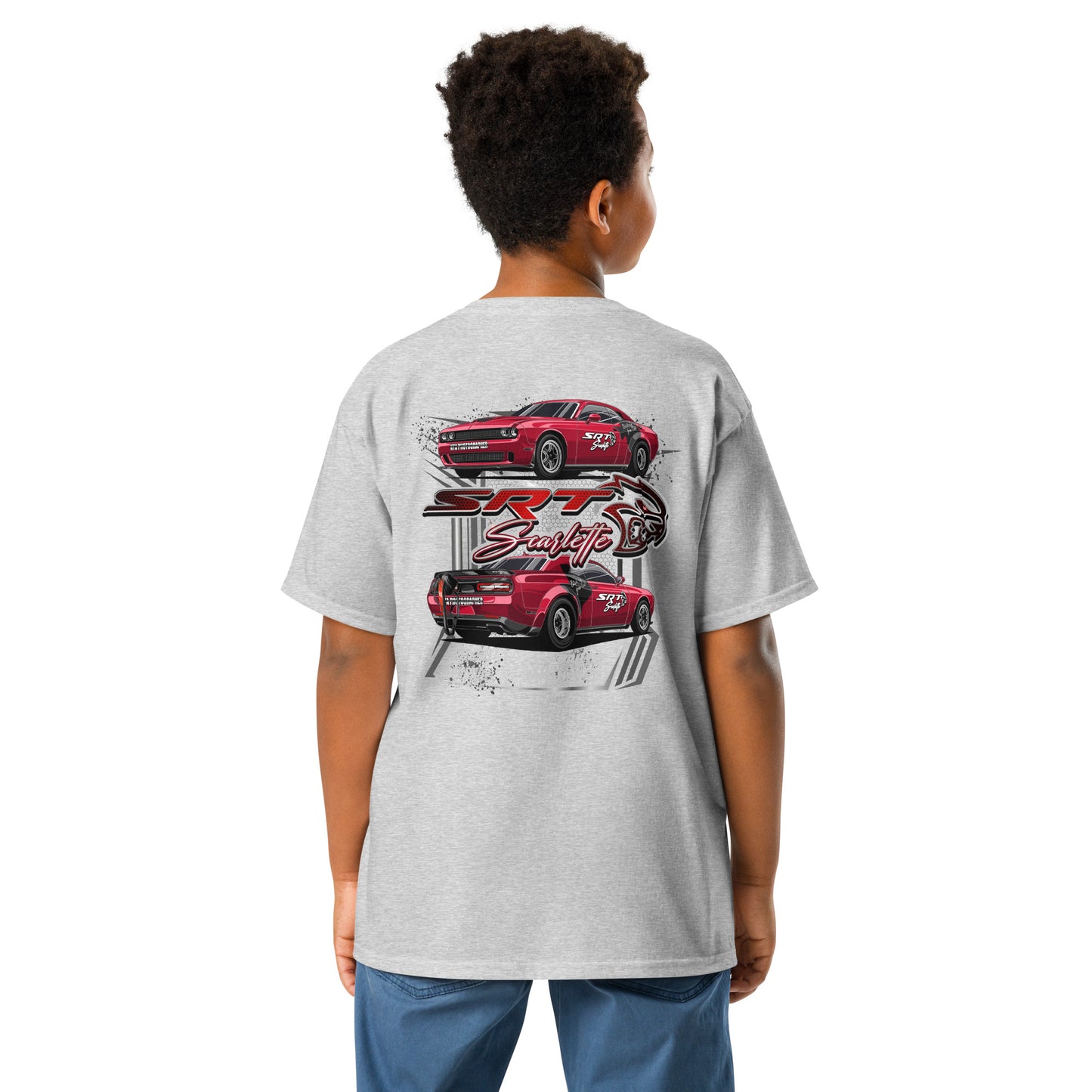 Youth SRT Scarlette T-Shirt – Kids Drag Racing Shirt with Hellcat Style